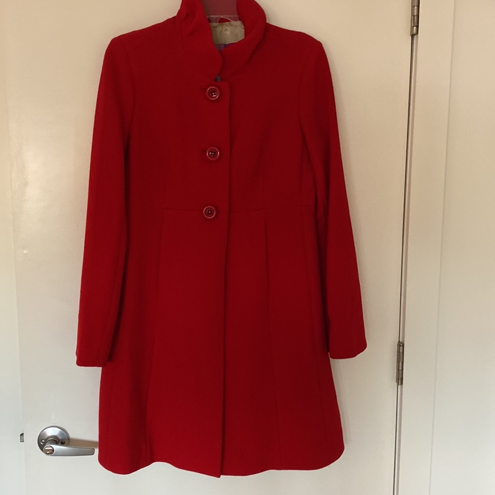 Beautiful Red J.Crew Coat!